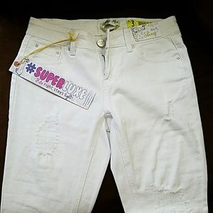 New with tags white ripped jeans